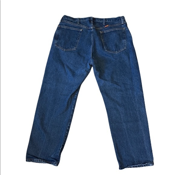 Vintage Rustler Jeans 38x29 Regular Fit Straight Leg Med. Wash - Picture 2 of 6